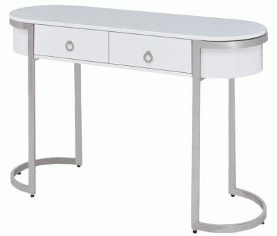 Clearance Wallunits & Consoles 131 Hallway Console Table White/Silver