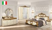 Bedroom Furniture Classic Bedrooms QS and KS Barocco Ivory w/Gold Bedroom