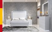 Bedroom Furniture Modern Bedrooms QS and KS Wave Bedroom White